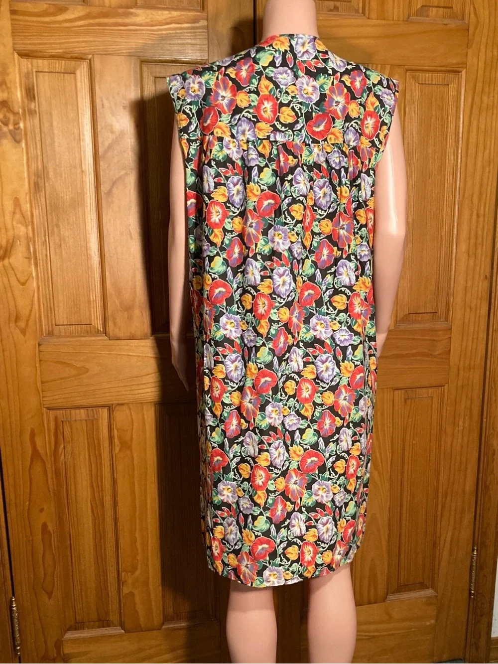 NWOT Vintage Unbranded Sleeveless Snap Front Housecoat Duster Nightgown